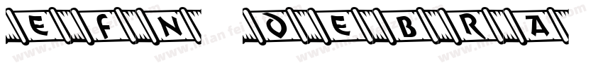 EFN Debra Czarna Regular字体转换
